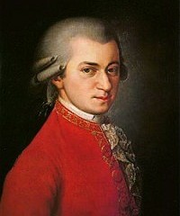 На фото Вольфганг Амадей  Моцарт