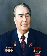 На фото Леонид Ильич  Брежнев