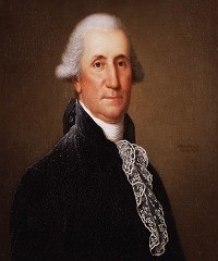 На фото Джордж  Вашингтон